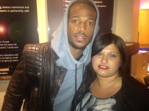 Me and Marlon Wayans at a preview of A Haunted House