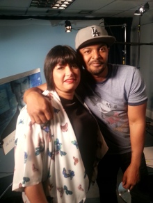 Me and Noel Clarke after the interivew for The Anomoly