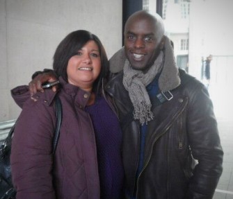 Me and Trevor Nelson outside Broadcasting House